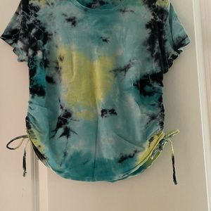 tie dye short sleeve shirt